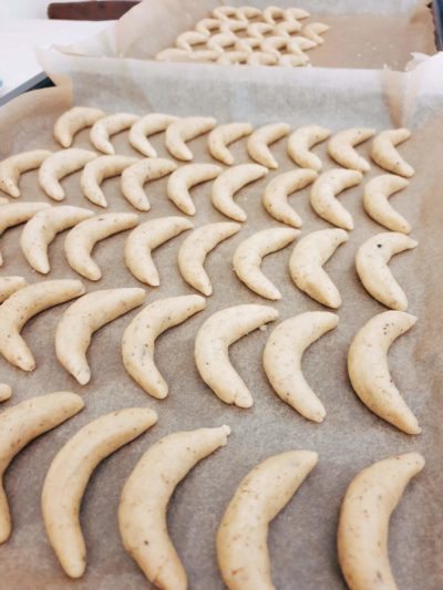 Vanillekipferl geformt Vanillekipferl geformt
