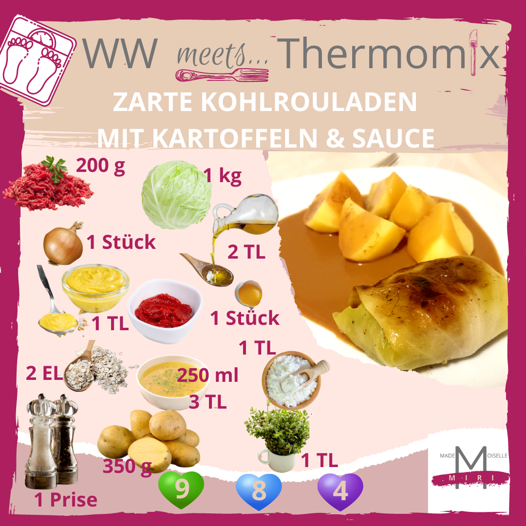 Zarte Kohlrouladen mit Kartoffeln und Sauce