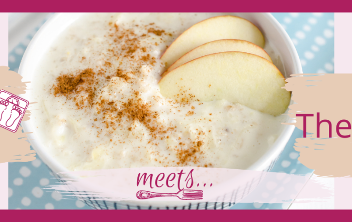 Cremiges Apfel Porridge mit Honig und Zimt