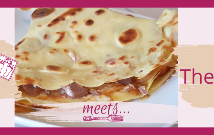Joghurt-Erdbeer Schokoladen Crêpes